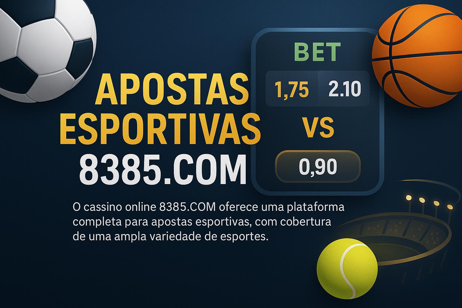 Apostas esportivas no cassino online 8385.COM  