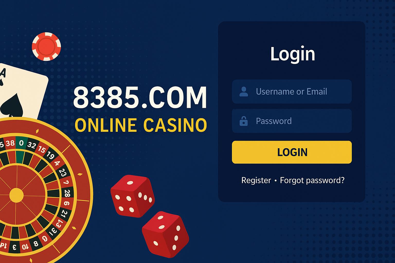 Criar uma nova Conta no plataforma 8385.COM  